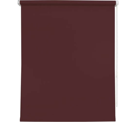 Изображение товара Рулонная штора УЮТ Плайн 72x175 см бордовый 2144507