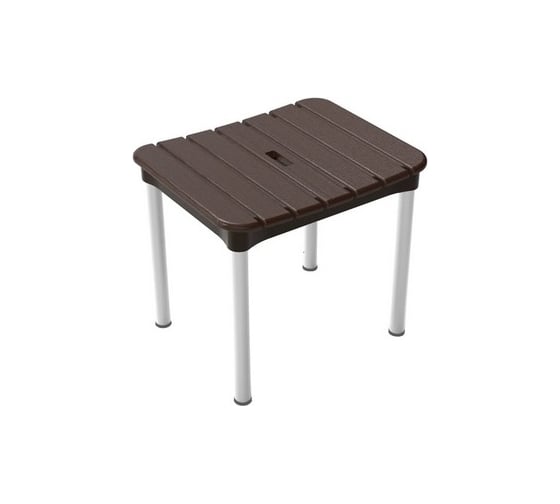 Изображение товара Стул для ванной PRIMANOVA ECALIPTUS максимальная нагрузка до 100 кг, 37x30x34 см, АВС-пластик, алюминий M-KV33-10