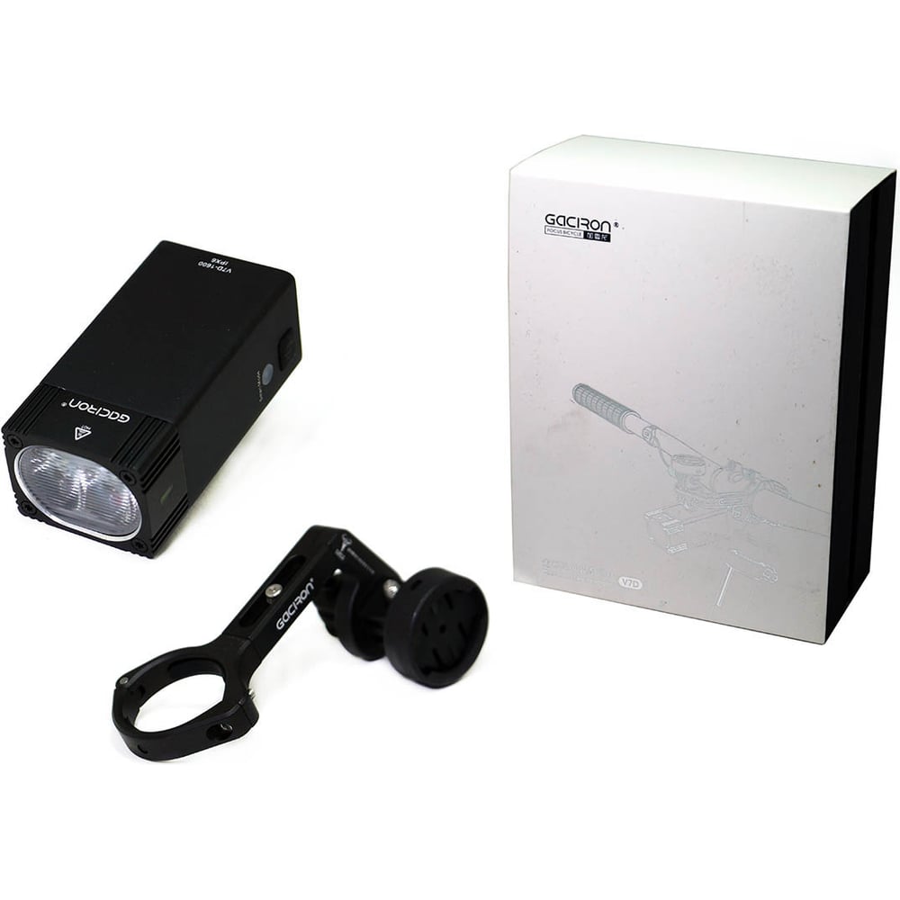 Изображение товара Передний велосипедный фонарь GACIRON V7D-1000 1000lm встроенный Li-Ion аккумулятор 4 режима IPX6