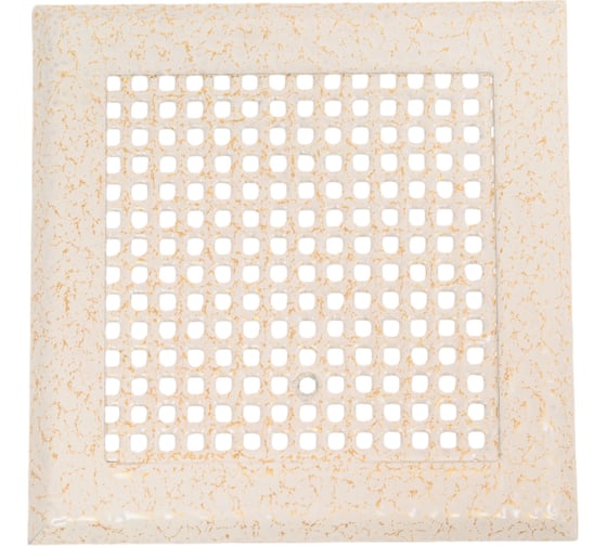 Изображение товара Решетка вентиляционная ООО Вентмаркет 100х100 мм, металлическая на магнитах, кружок, антик белый VRK001005