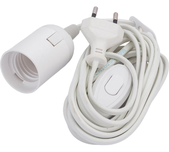 Изображение товара Переносной светильник DORI (патрон для лампы E27 + шнур 3,5 м + вилка + выключатель) 15743