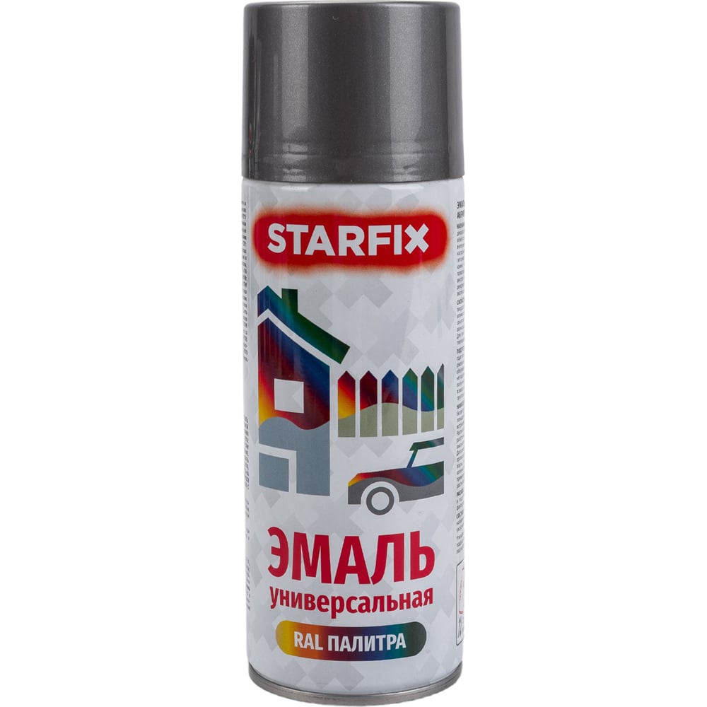 Универсальная аэрозольная краска-эмаль STARFIX