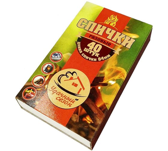 Изображение товара Газовые спички Удачный сезон наполняемость 40 шт SP101-40