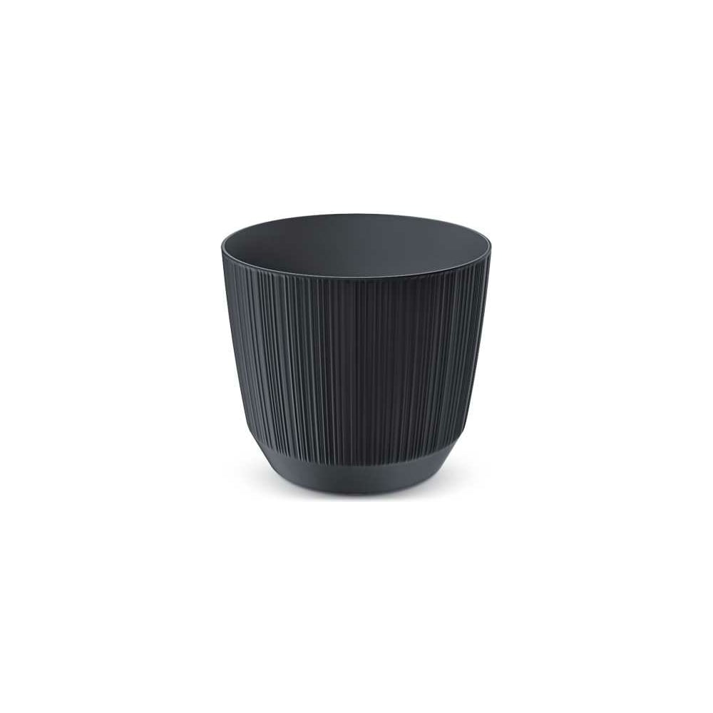 Изображение товара Кашпо Prosperplast DRF130 S433 RYFO антрацит 1л 108мм