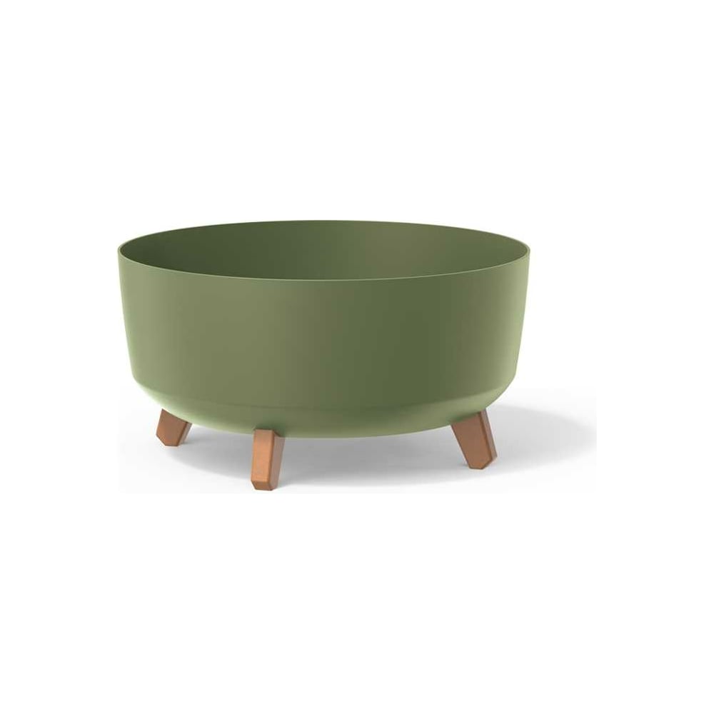 Изображение товара Кашпо на ножках Prosperplast DGRL400L 5615C GRACIA LOW диам 380 мм зеленое