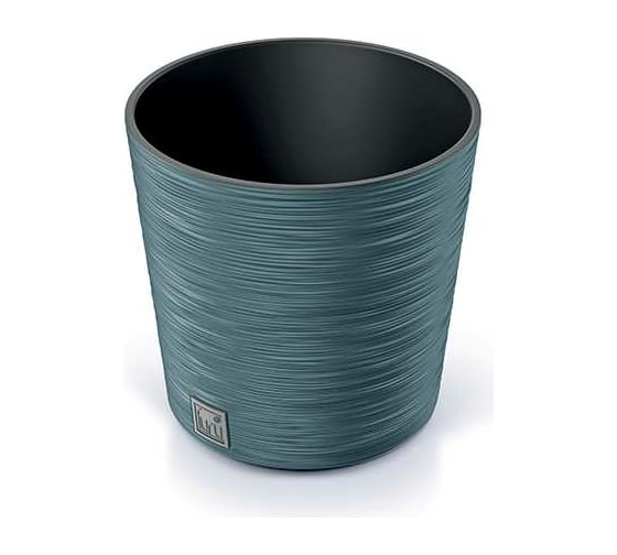 Изображение товара Кашпо с вкладышем Prosperplast DFR300 5415C FURU ROUND LOW диам. 300 мм, высота 294 мм, синее 066680