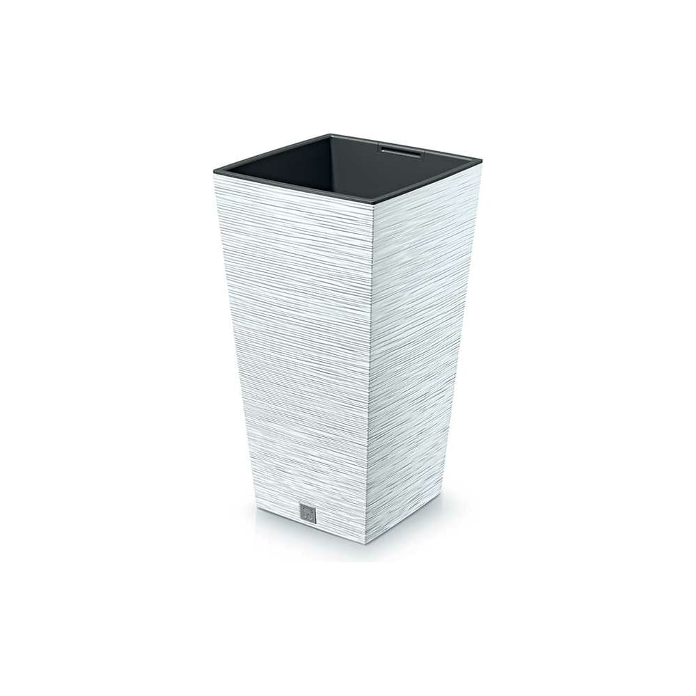 Изображение товара Кашпо Prosperplast DFSH300 S449 высокое квадратное белое 295х295 мм