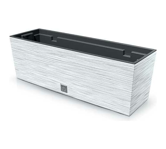 Изображение товара Цветник с вкладышем Prosperplast DFC600 S449 Цветник FURU CASE 580 мм, 180 мм, высота 195 мм, белое 066748