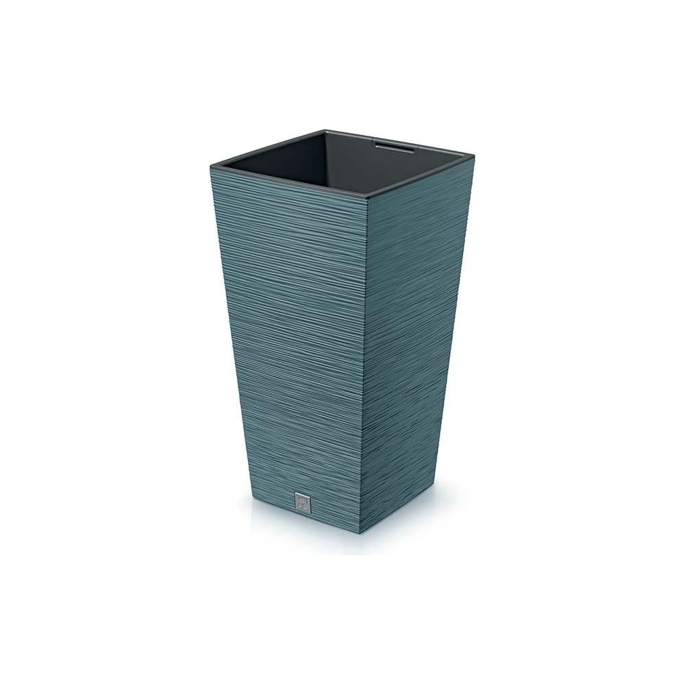 Изображение товара Кашпо с вкладышем Prosperplast DFSH300 5415C высокое квадратное 295х295мм синее