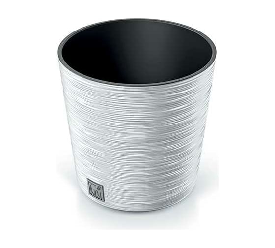 Изображение товара Кашпо с вкладышем Prosperplast DFR250 S449 FURU ROUND LOW диам. 250 мм, высота 247 мм, белое 066666