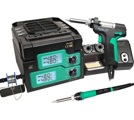 Изображение товара Многофункциональная ремонтная станция 6 в 1 ProsKit SS-988B Pro'sKit С00040173