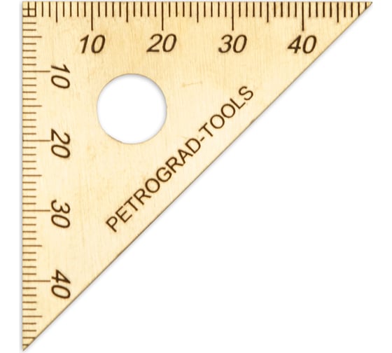 Изображение товара Разметочный плоский угольник Петроградъ 90x45x45 М00020969