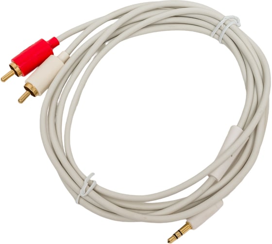 Изображение товара Межблочный кабель PROCAST cable M-MJ/2RCA.2 3,5mm miniJack TRS-2RCA male, 2m, белый НФ-00000423