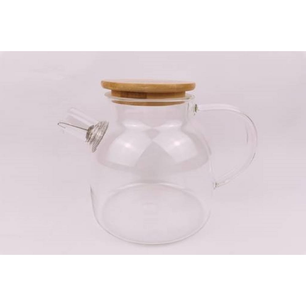 Заварочный чайник Bikson чайник заварочный стеклянный с бамбуковой крышкой bellatenero эко 400 мл 13 5×10×10 5 см