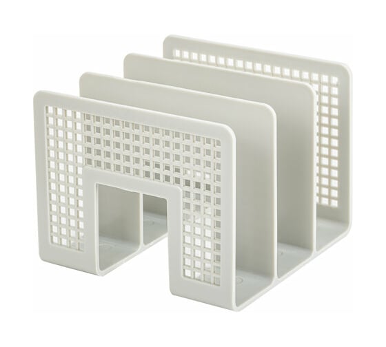 Изображение товара Лоток-сортер для бумаг BRAUBERG Office-Expert, 3 отделения, 207x212x168 мм, сетчатый, серый 238022