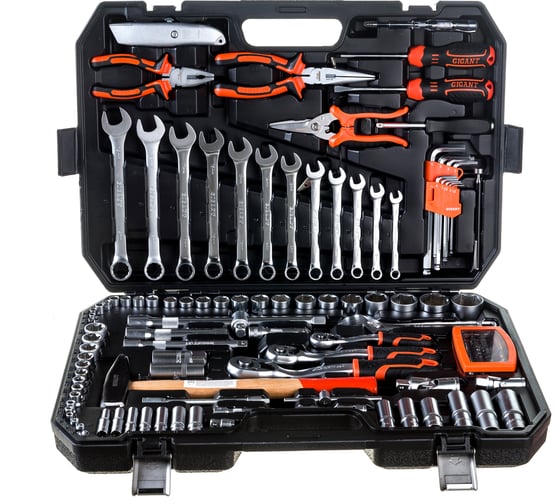 Изображение товара Набор автомобильного инструмента Gigant 131 предмет, Сталь Cr-V, GAS 131S