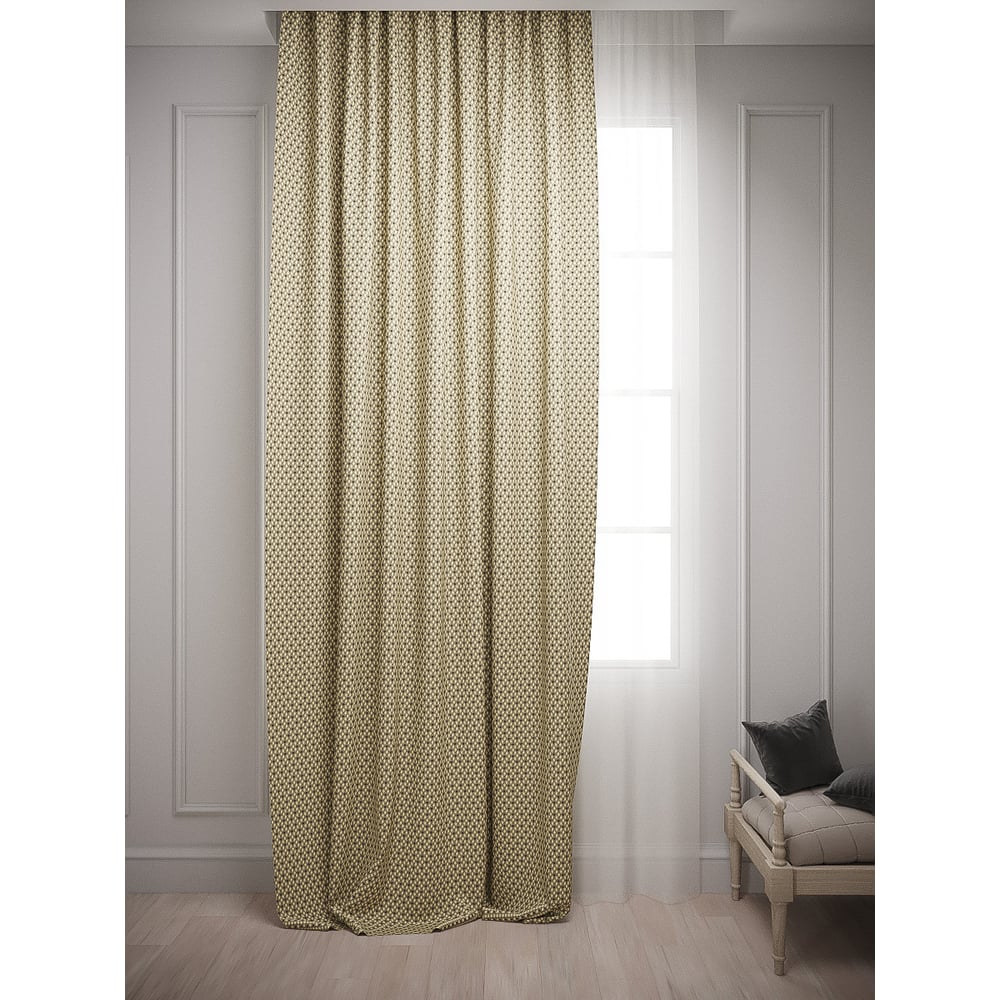 Штора-портьера для комнаты Костромской текстиль шторы портьера шп 95 17 коричневый коричневый блэкаут 1500 х 2700 мм 1 шт