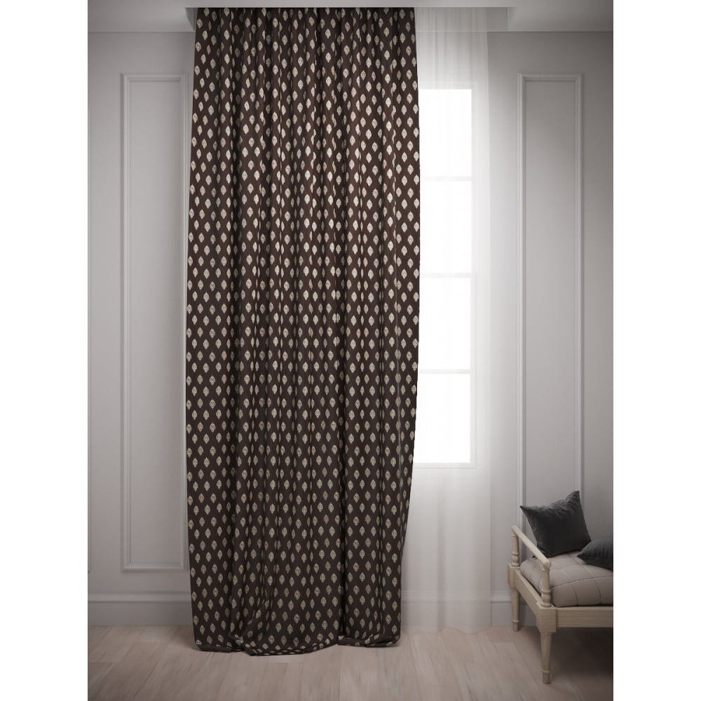 Штора-портьера для комнаты Костромской текстиль шторы портьера шп 95 17 коричневый коричневый блэкаут 1500 х 2700 мм 1 шт