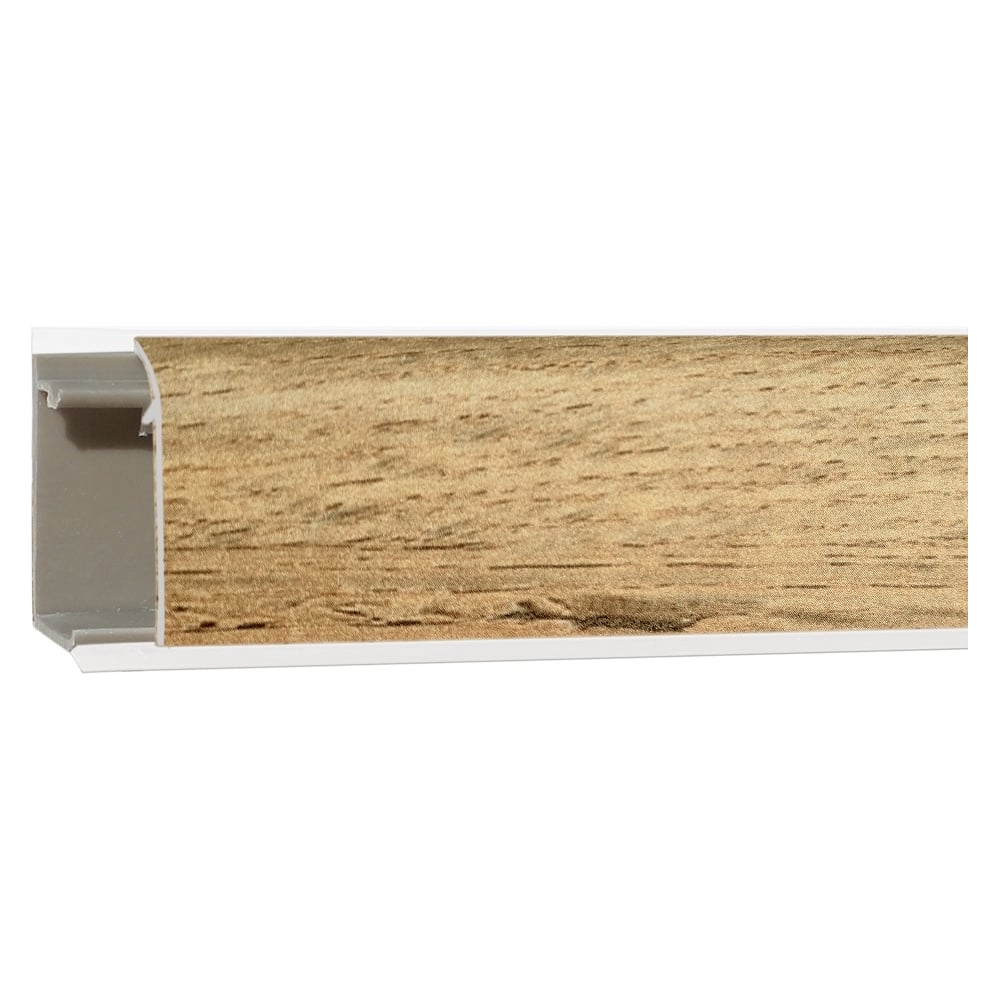 Изображение товара Плинтус ДЕКОПЛИНТ Джокер 3 дуб вотан 3.05 м прочный пластиковый отделочный материал