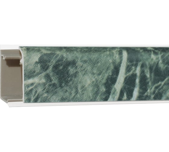 Изображение товара Плинтус ООО ДЕКОПЛИНТ ДЖОКЕР 3 № 0027 малахит 3.05 м 08 2404