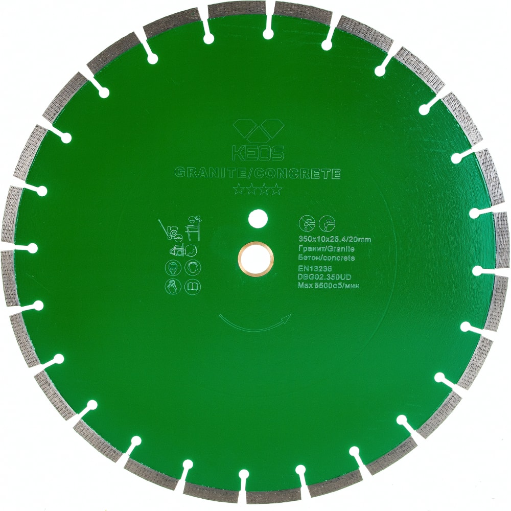 Равноудаленный сегментный диск алмазный по граниту/бетону KEOS алмазный диск по керамограниту граниту мрамору messer