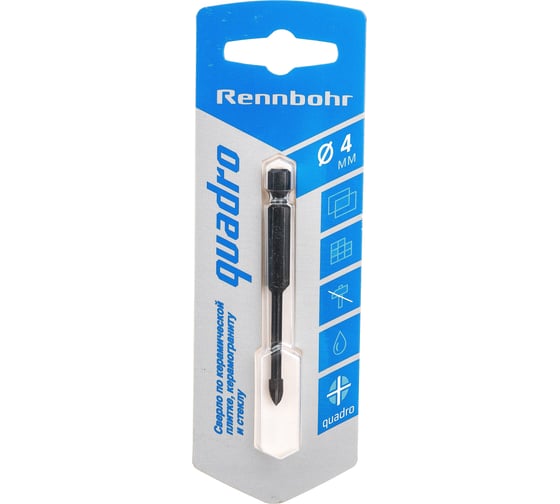 Изображение товара Сверло по керамике Quadro 4 мм RENNBOHR 676104