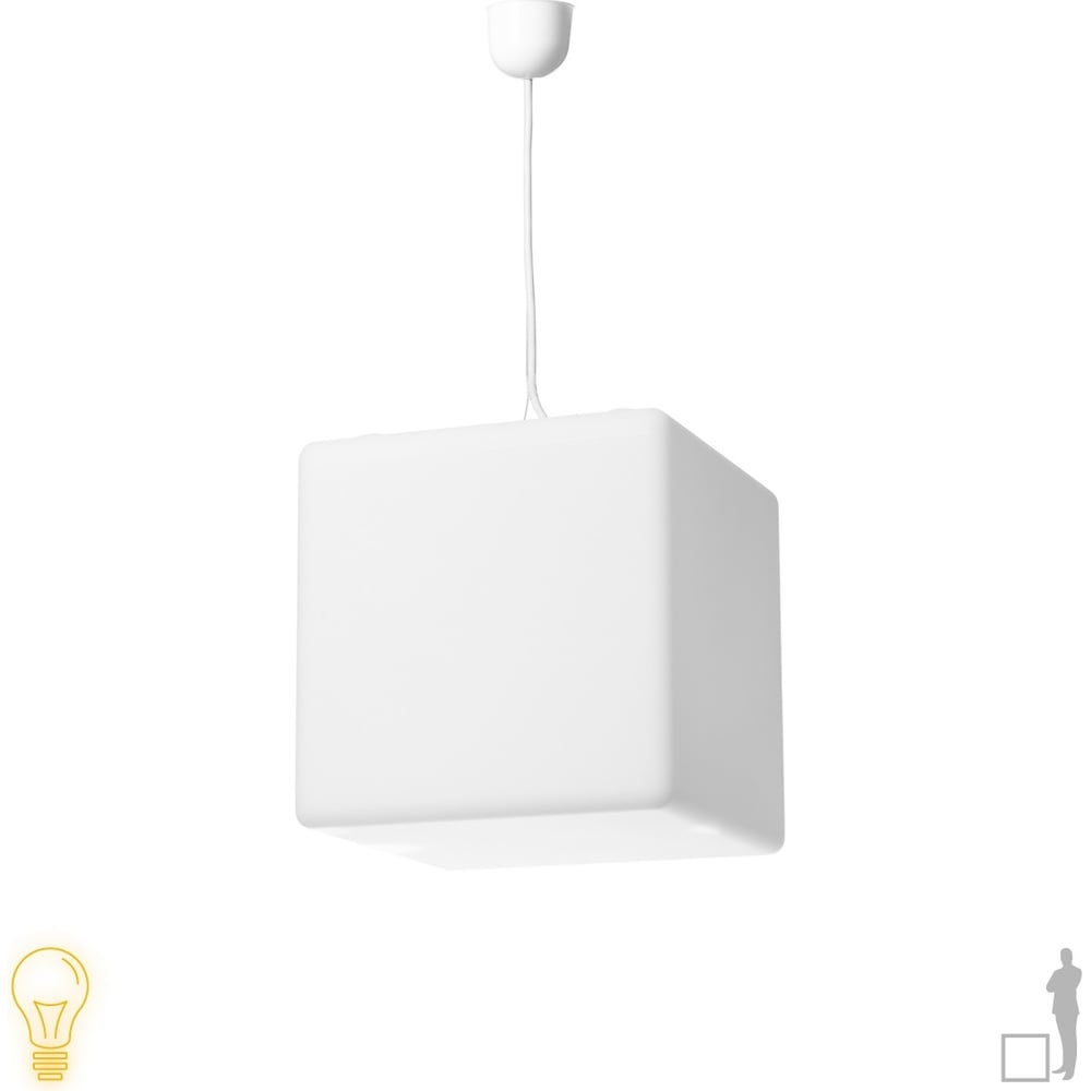 Изображение товара Подвесной светильник Jellymoon куб 40 см белое свечЕНИЕ RUS JMCS 40 W