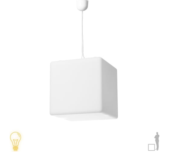 Изображение товара Подвесной светильник Jellymoon куб 40 см с белым свечением RUS JMCS 40 W