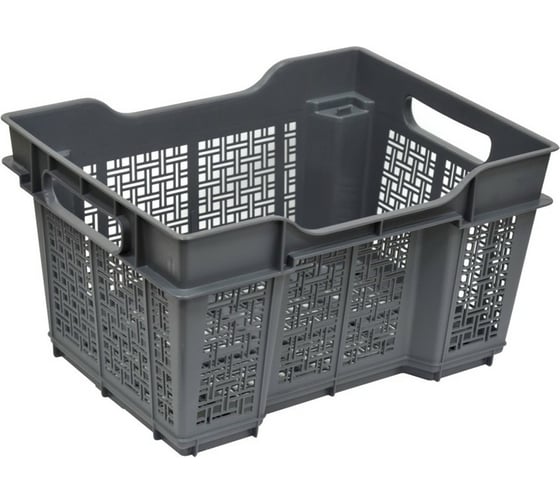 Изображение товара Универсальный ящик Violet 16 л, 400x300x220 мм, серый, набор 3 шт. 173608