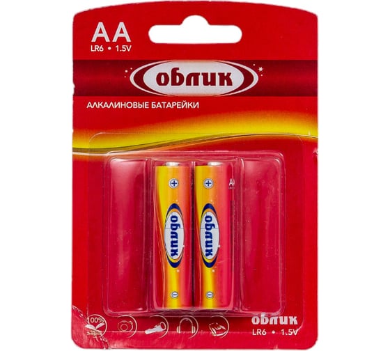 Изображение товара Батарейка Облик LR6 Блистер-2 УТ-00000610