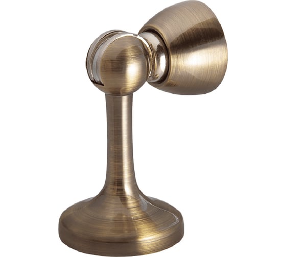 Изображение товара Ограничитель двери СКОБЯНОЙ с магнитом, настенный, медь 007696