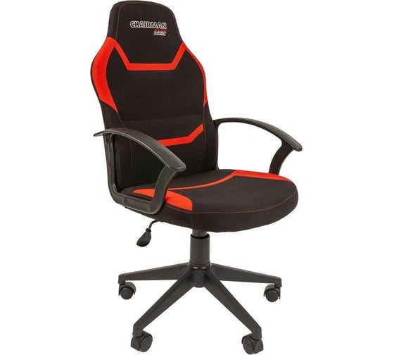 Изображение товара Игровое кресло CHAIRMAN Game 9 new ткань черный, красный 00-07104769
