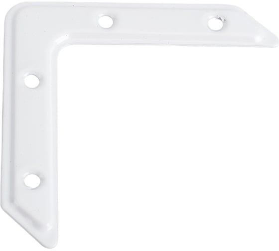 Изображение товара Угольник СКОБЯНОЙ УГ75-2 белый, 4 шт. 008960