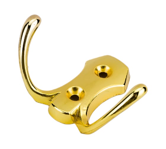 Изображение товара 2-х рожковый крючок СКОБЯНОЙ РР золото 002708