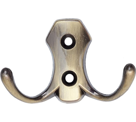 Изображение товара 2-х рожковый крючок СКОБЯНОЙ РР бронза 002709