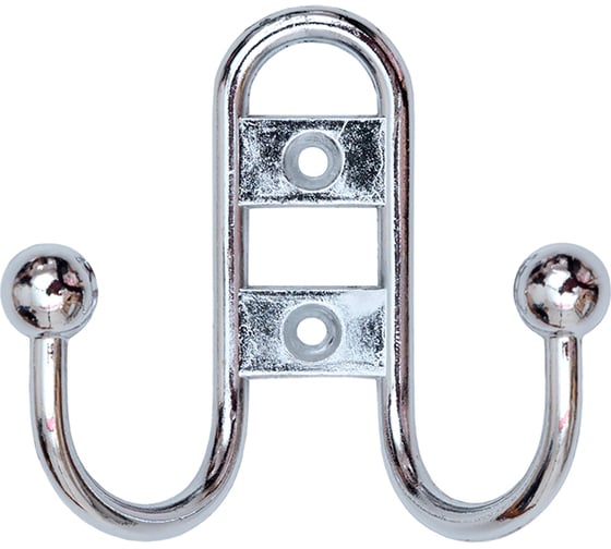 Изображение товара 2-х рожковый прутковый крючок СКОБЯНОЙ хром 002418