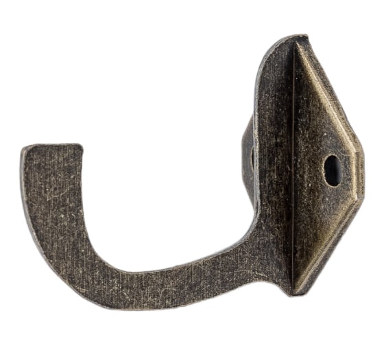Изображение товара 1-рожковый крючок СКОБЯНОЙ мод. 58, бронза 008007
