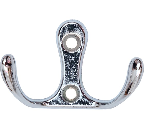 Изображение товара 2-х рожковый крючок СКОБЯНОЙ НН, хром 002716