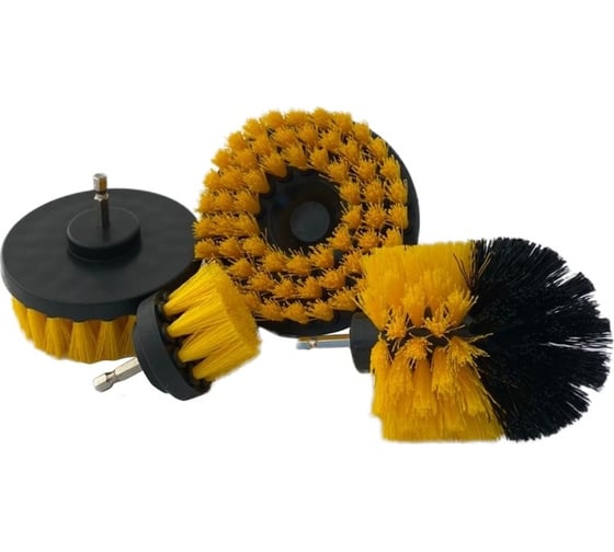 Изображение товара Набор щёток для чистки ковров, дисков, резины AMR 4 вида A1008CLN