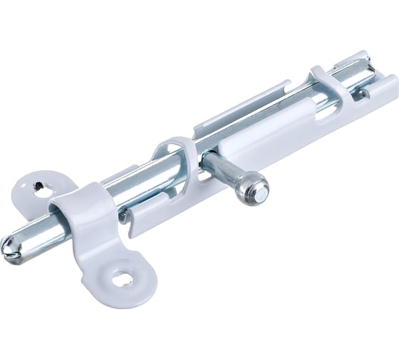 Изображение товара Накладная задвижка СКОБЯНОЙ ЗТ-12 белый/цинк 002370