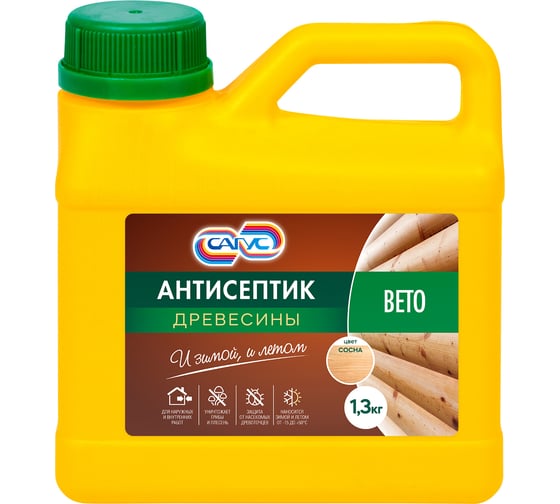 Изображение товара Антисептик древесины САГУС Вето 1,3 кг В 0265