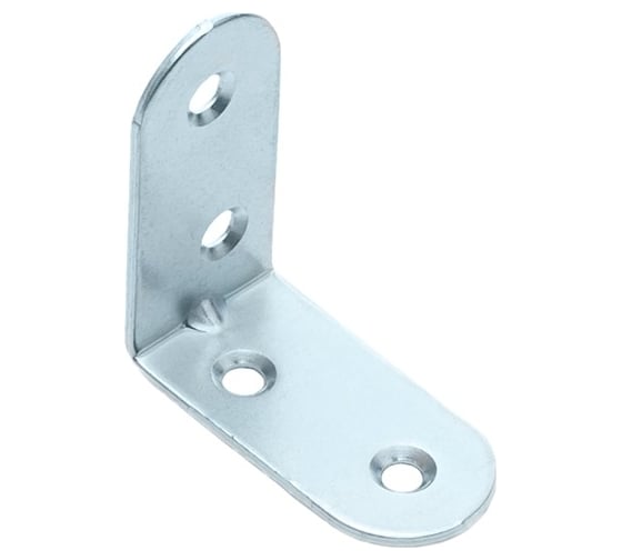 Изображение товара Мебельный уголок СКОБЯНОЙ 50х50х20 мм, цинк, 4 шт. 002490