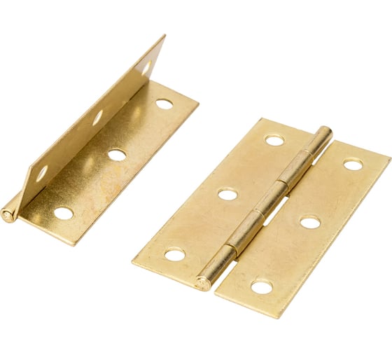 Изображение товара Карточная петля СКОБЯНОЙ латунир., 75 мм, 2 шт. 002849