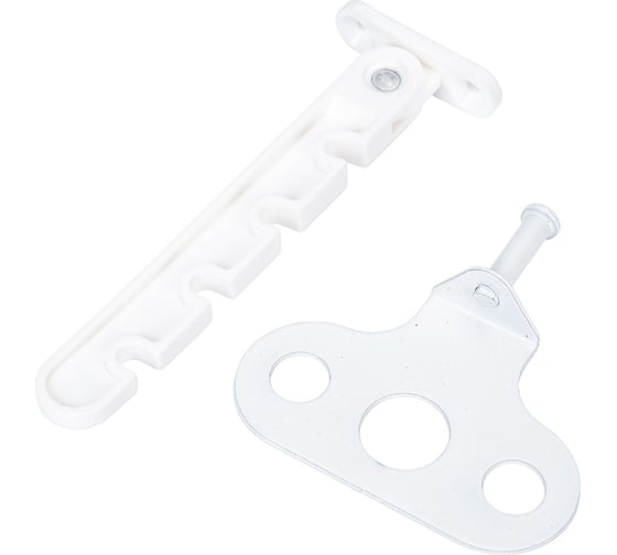 Изображение товара Ограничитель окна СКОБЯНОЙ д/ПВХ, белый 002596