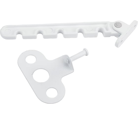 Изображение товара Ограничитель окна СКОБЯНОЙ металл., белый 008400