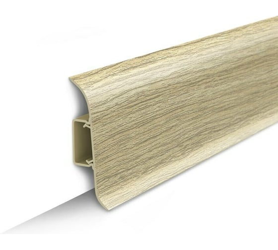 Изображение товара Плинтус с центральной планкой IDEAL Классик 85 мм, 2.2 м, 213 дуб северный К-П85п 213 дуб СЕВ
