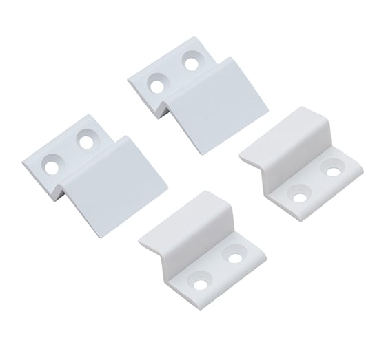 Изображение товара Уголок крепления москитной сетки СКОБЯНОЙ (к-т) пластик, белый 002545
