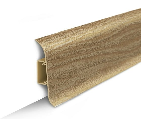 Изображение товара Плинтус с центральной планкой IDEAL Классик 85 мм, 2.2 м, 206 дуб коньячный К-П85п 206 дуб КНЧ