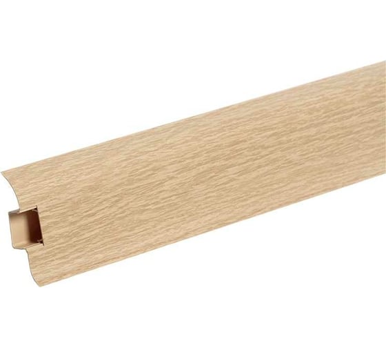 Изображение товара Напольный плинтус с центральной планкой IDEAL Классик 55 мм, 2.2 м, 201 дуб К-П55п 201 дуб