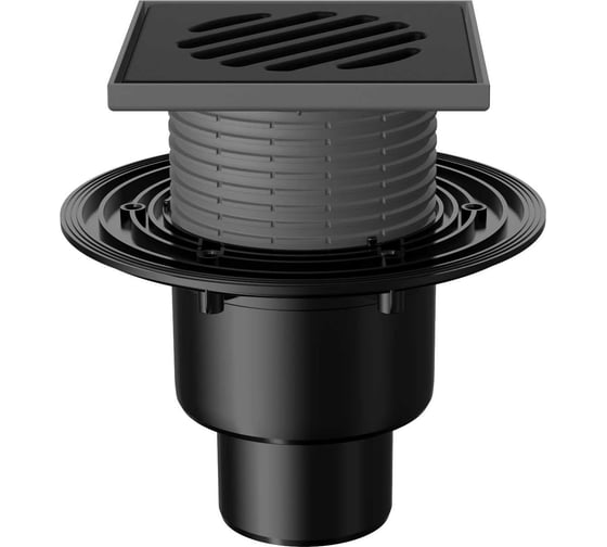 Изображение товара Сливной трап Fachmann T 310.0 POsB145x145 регулируемый, без гидрозатвора, вертикальный выпуск 04.021